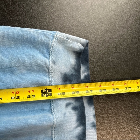 Colortone Mens Too Bad XL Tie Dye Sweatshirt Blue Boho Hippie Casual - Picture 9 of 13